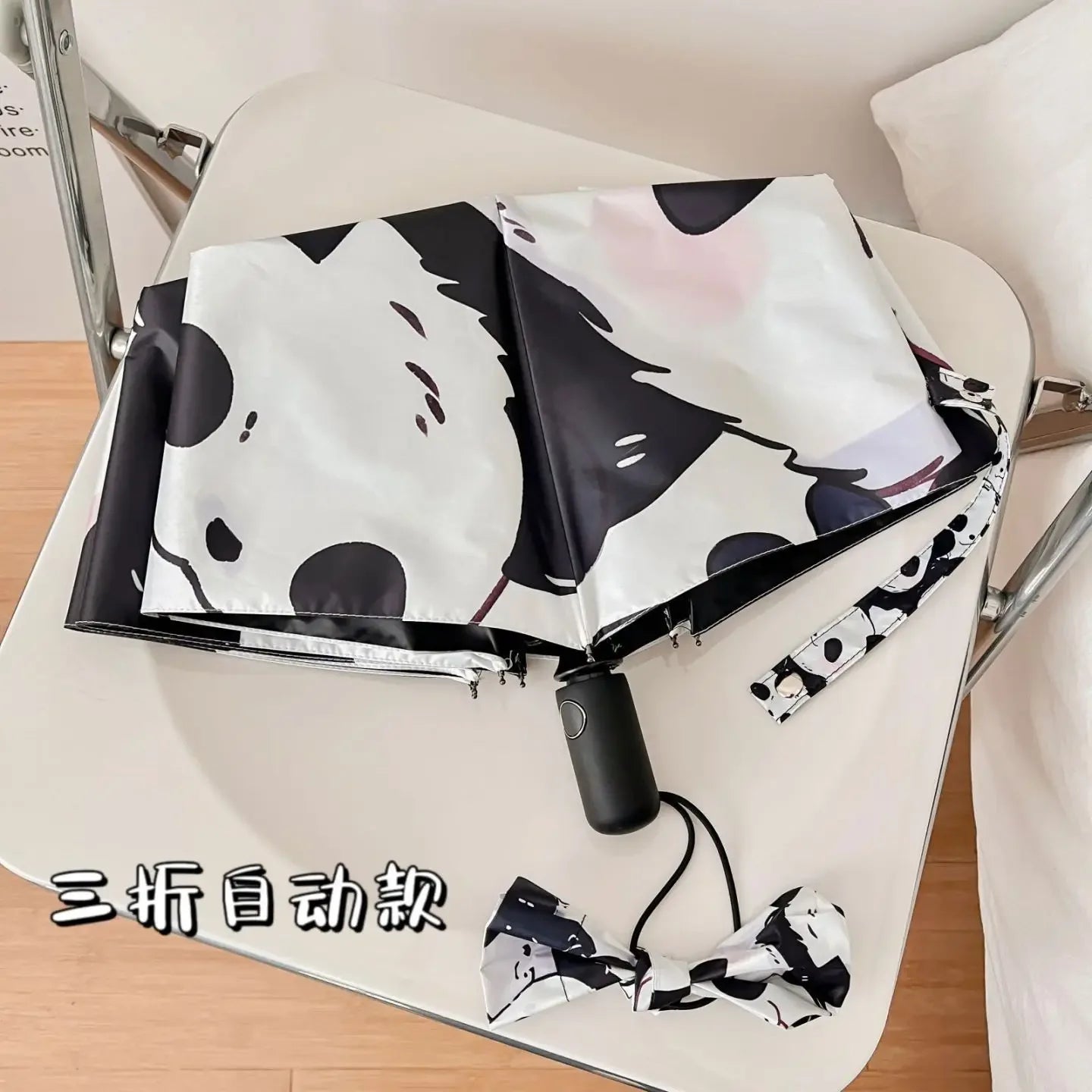 Panda Kids Umbrella Automatic Folding UV Protection - ToylandEU