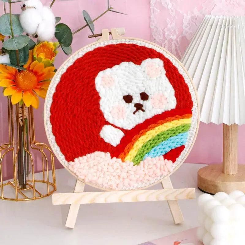  Panda-Themed DIY Punch Needle Embroidery Kit for Home Decor -  ToylandEU™
