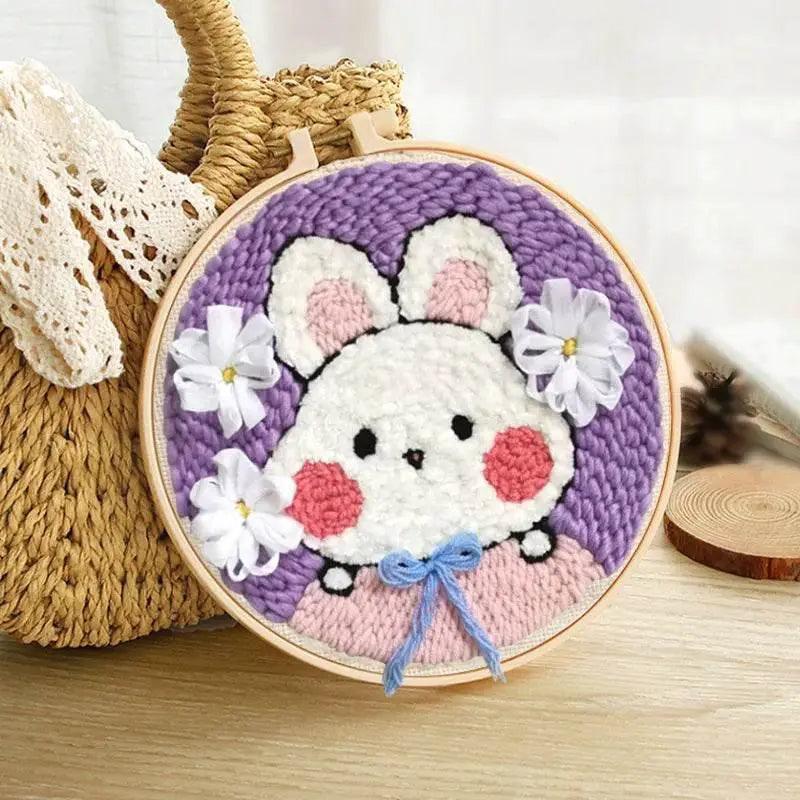  Panda-Themed DIY Punch Needle Embroidery Kit for Home Decor -  ToylandEU™