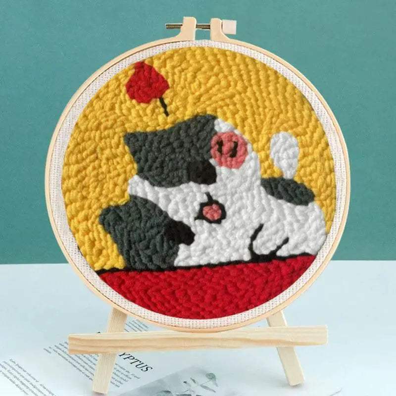  Panda-Themed DIY Punch Needle Embroidery Kit for Home Decor -  ToylandEU™
