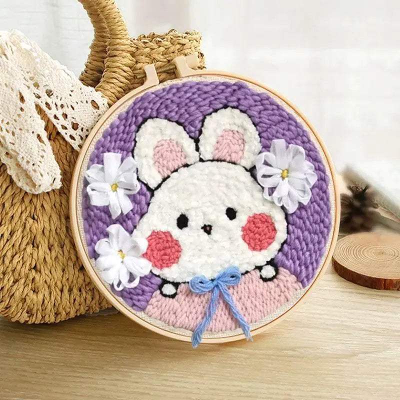  Panda-Themed DIY Punch Needle Embroidery Kit for Home Decor -  ToylandEU™