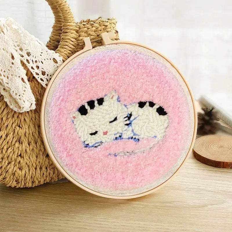  Panda-Themed DIY Punch Needle Embroidery Kit for Home Decor -  ToylandEU™