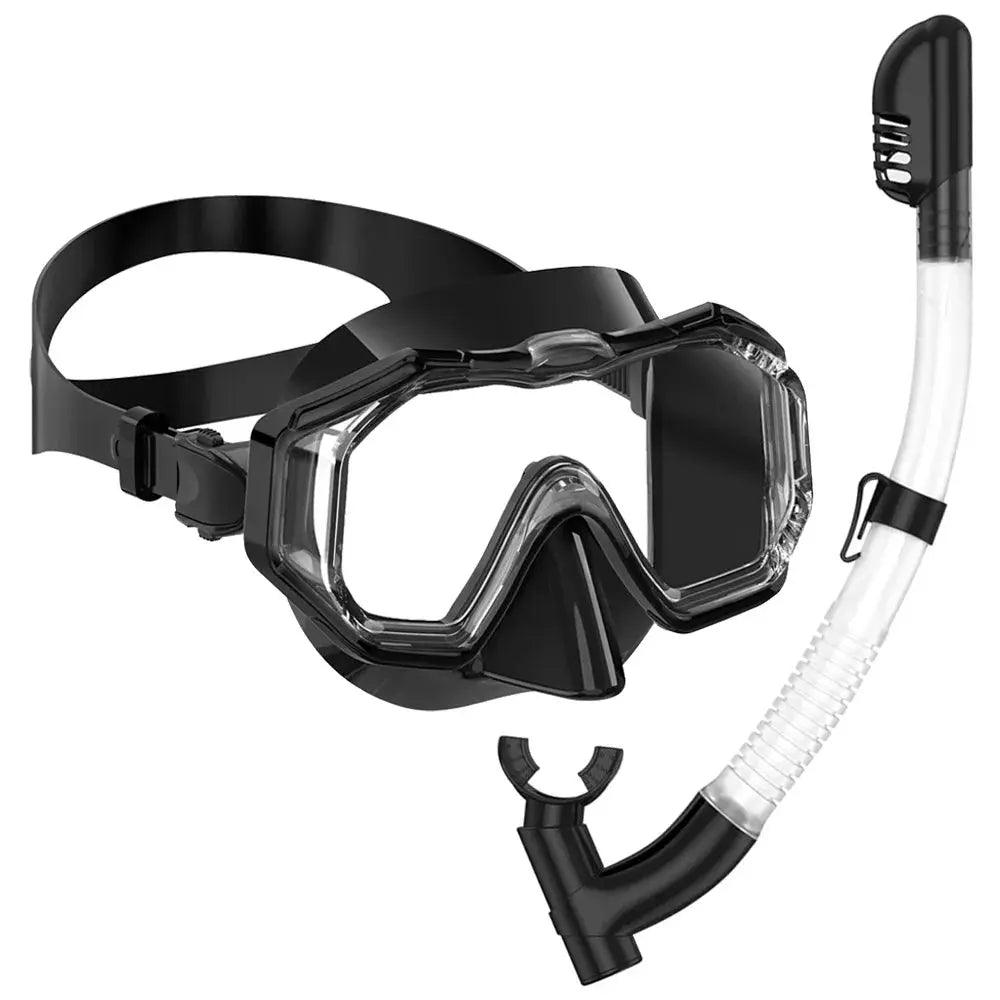  Panoramic Snorkel Mask Set Three Lens Anti Fog Dry Top -  ToylandEU™