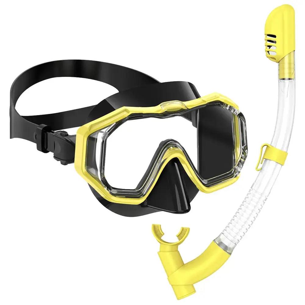  Panoramic Snorkel Mask Set Three Lens Anti Fog Dry Top -  ToylandEU™