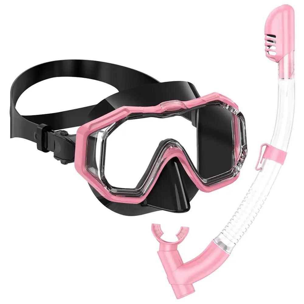  Panoramic Snorkel Mask Set Three Lens Anti Fog Dry Top -  ToylandEU™