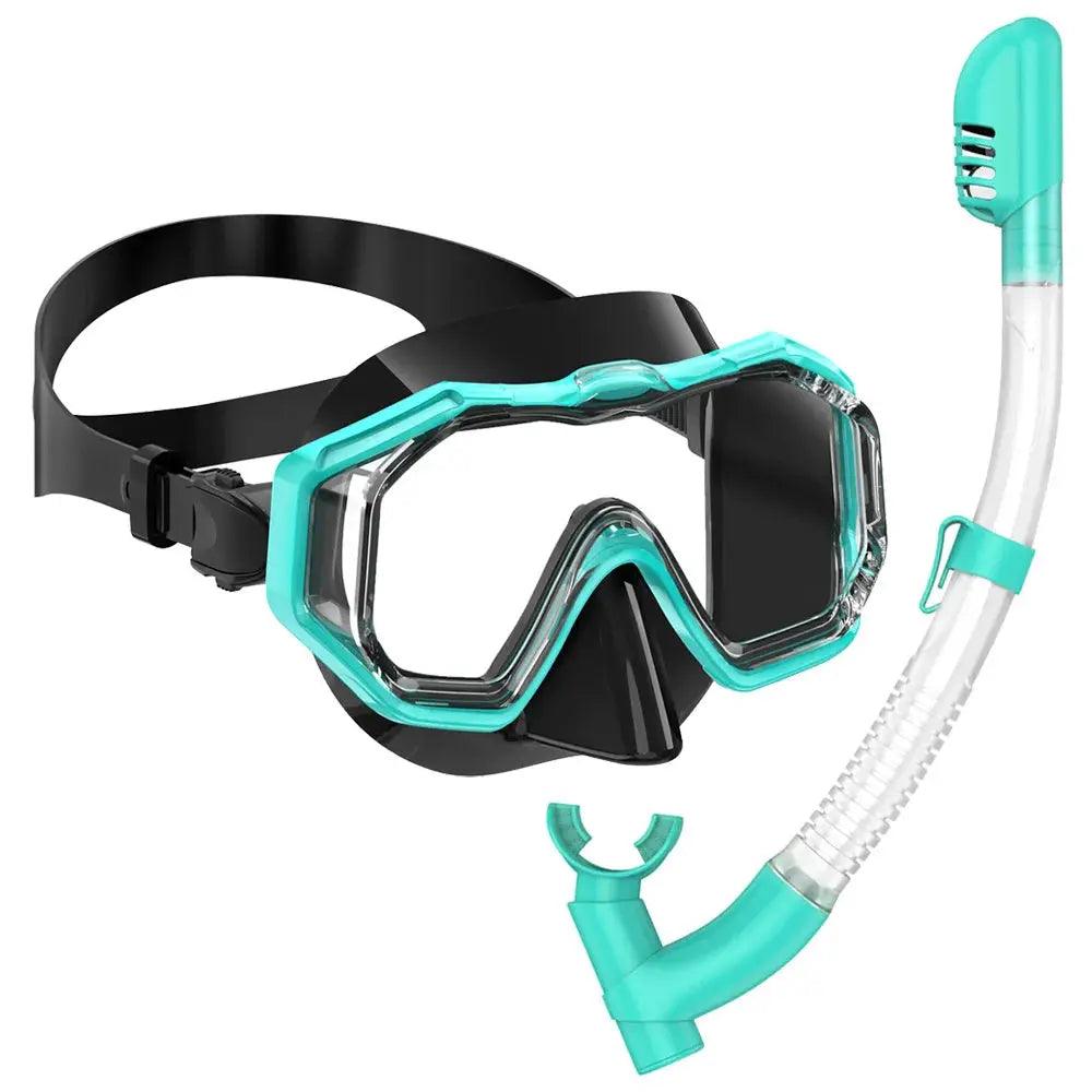  Panoramic Snorkel Mask Set Three Lens Anti Fog Dry Top -  ToylandEU™