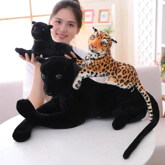  Panther Plush Toy Giant Lifelike With Real Fur For Kids -  ToylandEU™