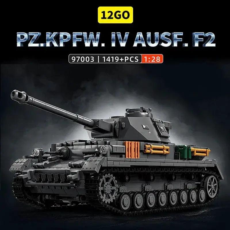  Panzer Tank Building Blocks Kit With Figures WW2 -  ToylandEU™