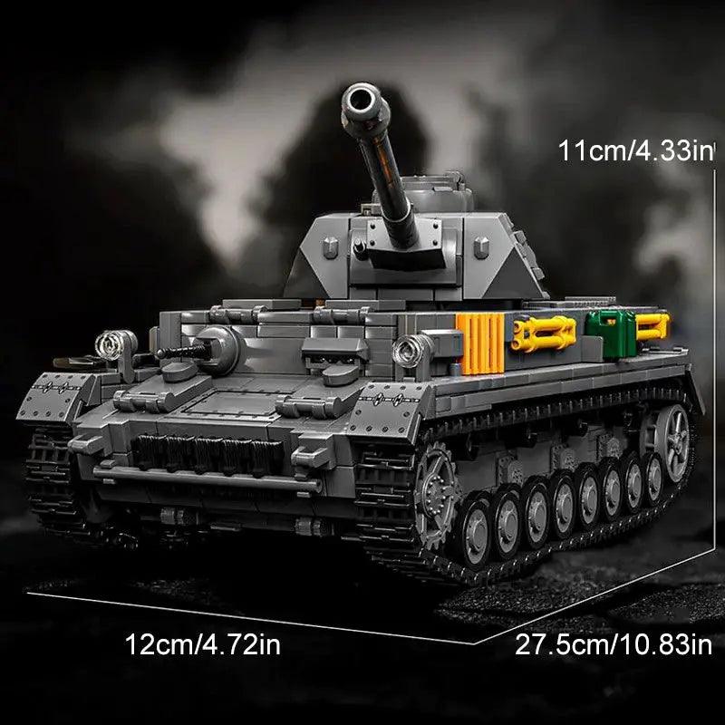  Panzer Tank Building Blocks Kit With Figures WW2 -  ToylandEU™