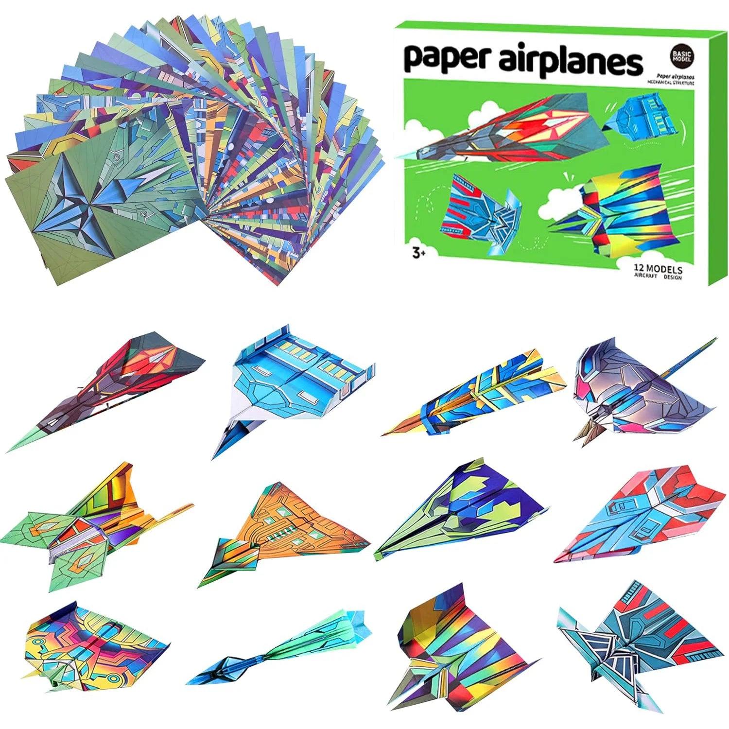  Paper Airplane Kit | 12 Styles | Toylandeu™ 