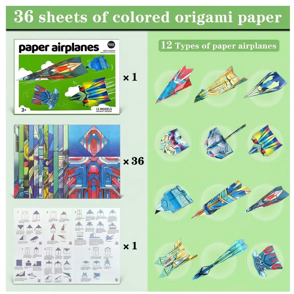  Paper Airplane Kit | 12 Styles | Toylandeu™ 