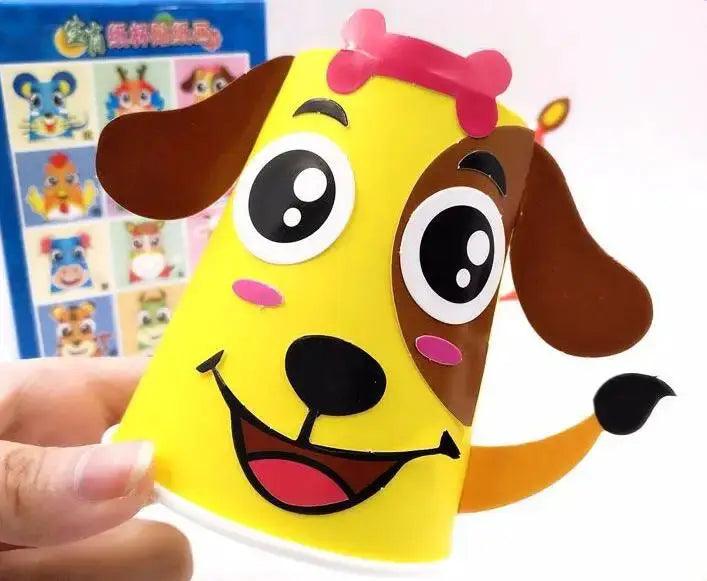  DIY Paper Cups Craft Kit For Kids With Colorful Stickers -  ToylandEU™