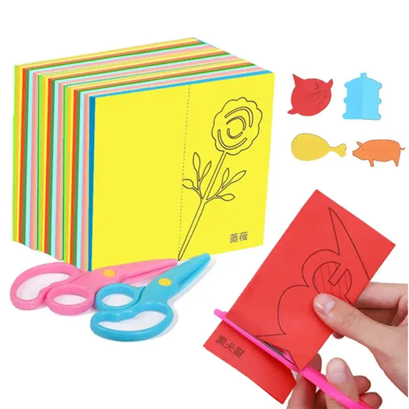 Paper Cutting Set For Kids With Child Safe Scissors - ToylandEU