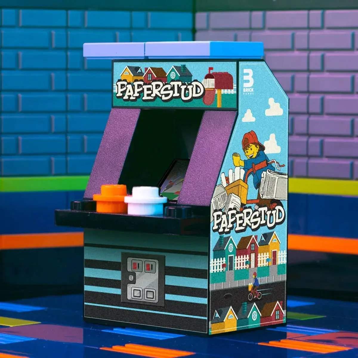 Paper Stud - B3 Customs Arcade Machine made using LEGO parts - ToylandEU
