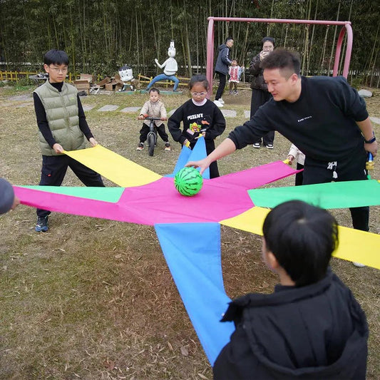  Parachute Teamwork Game Colorful Outdoor Family Fun -  ToylandEU™