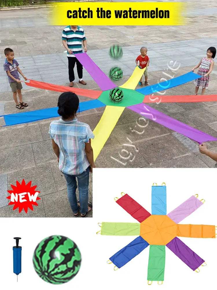  Parachute Teamwork Game Colorful Outdoor Family Fun -  ToylandEU™