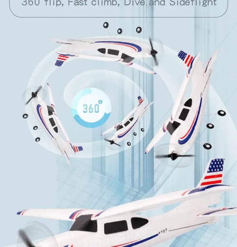 Park10 RC Airplane P707G 2.4G 3D/6G with Gyroscope RTF Plane - ToylandEU