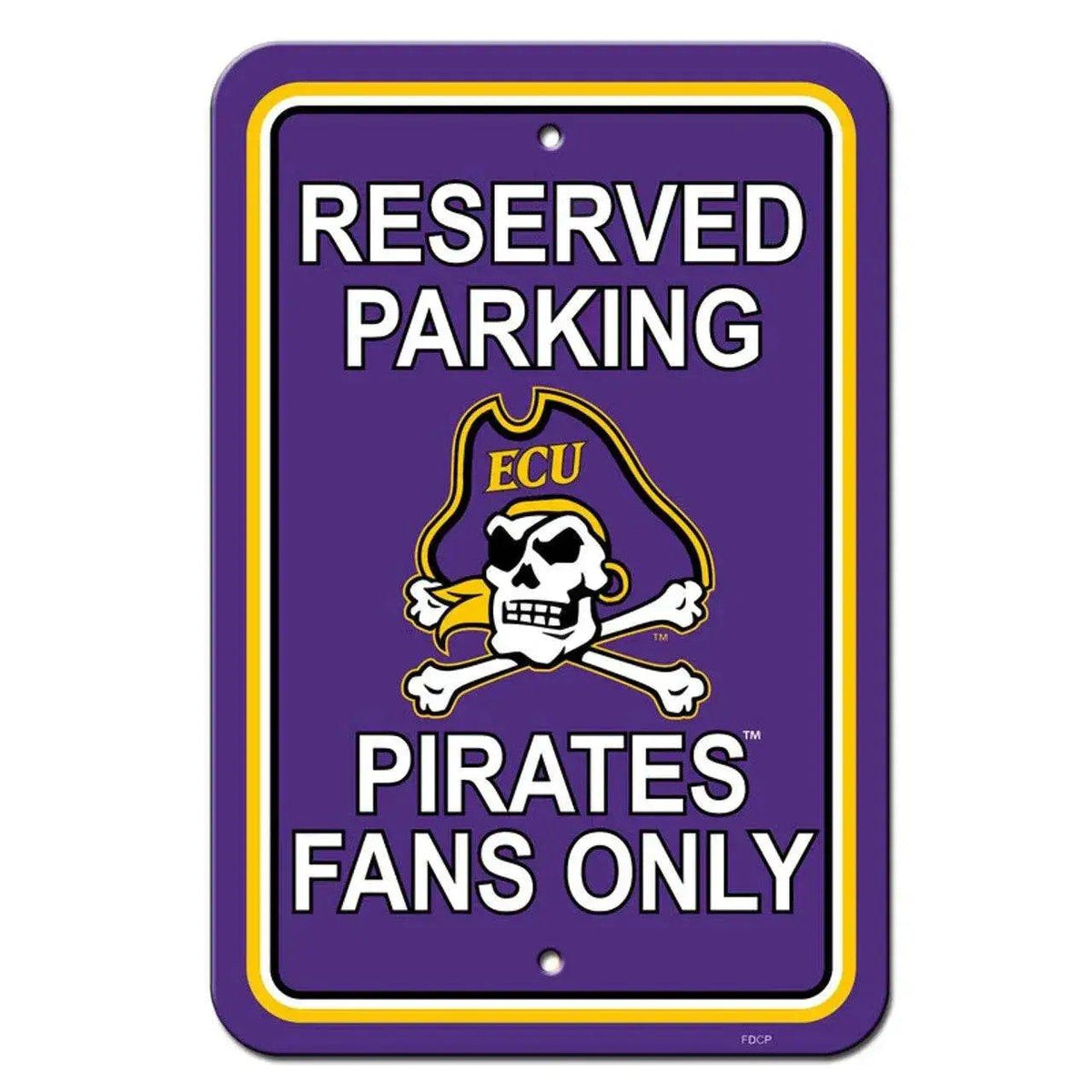  East Carolina Pirates Sign 12X18 Plastic Reserved Parking -  ToylandEU™