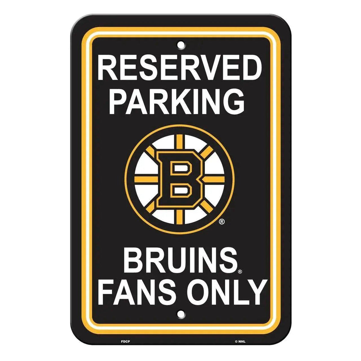  Boston Bruins Reserved Parking Sign 12x18 White Plastic -  ToylandEU™