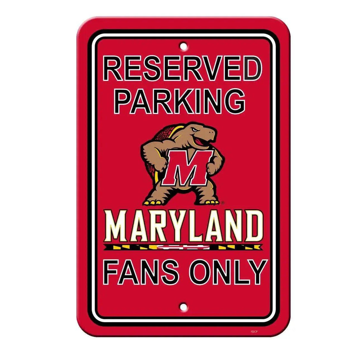  Maryland Terrapins Reserved Parking Sign 12x18 Plastic -  ToylandEU™
