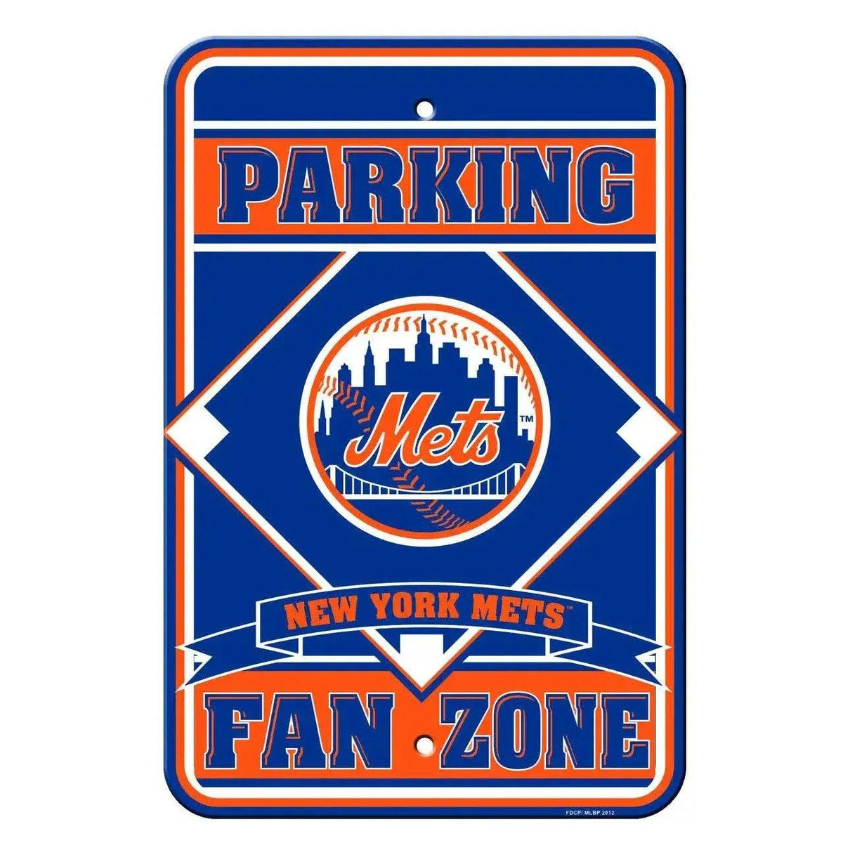  New York Mets Parking Sign 12x18 Plastic Fan Zone Style CO -  ToylandEU™