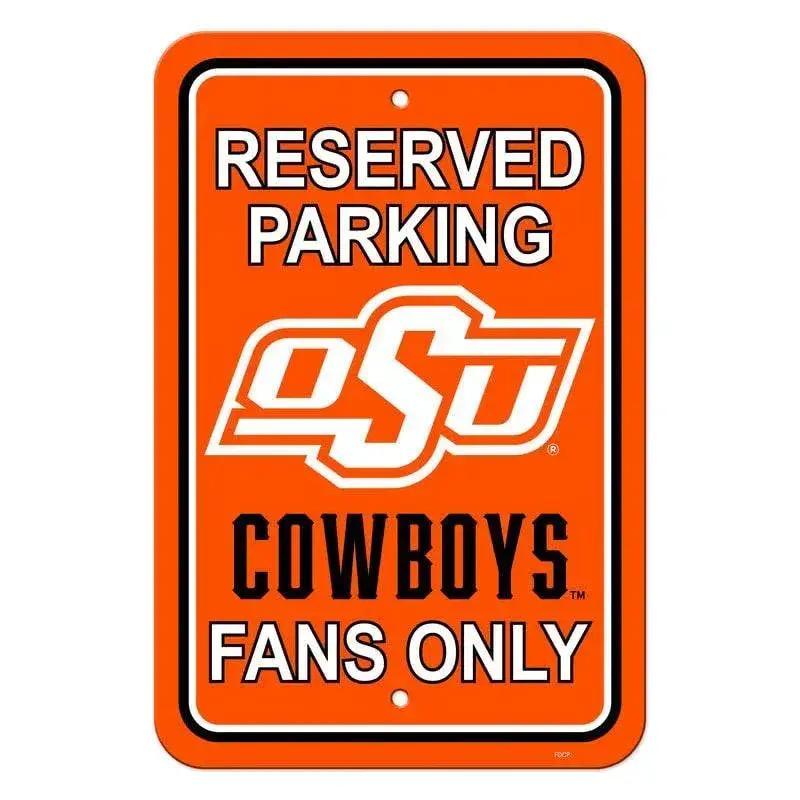  Oklahoma State Cowboys Reserved Parking Sign 12x18 Plastic -  ToylandEU™