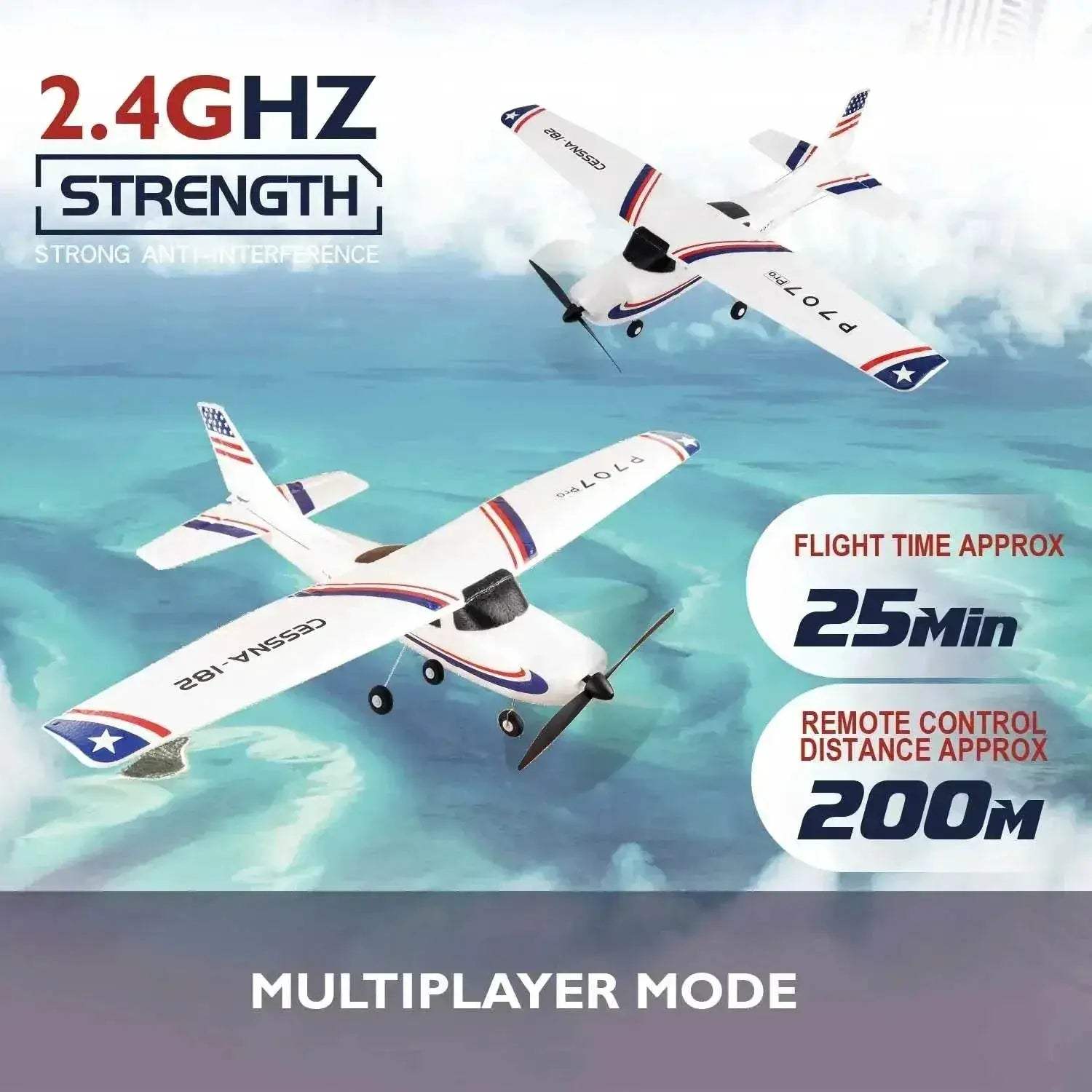  Parkten RC Airplane P707G PRO CESSNA 182 Glider RTF -  ToylandEU™
