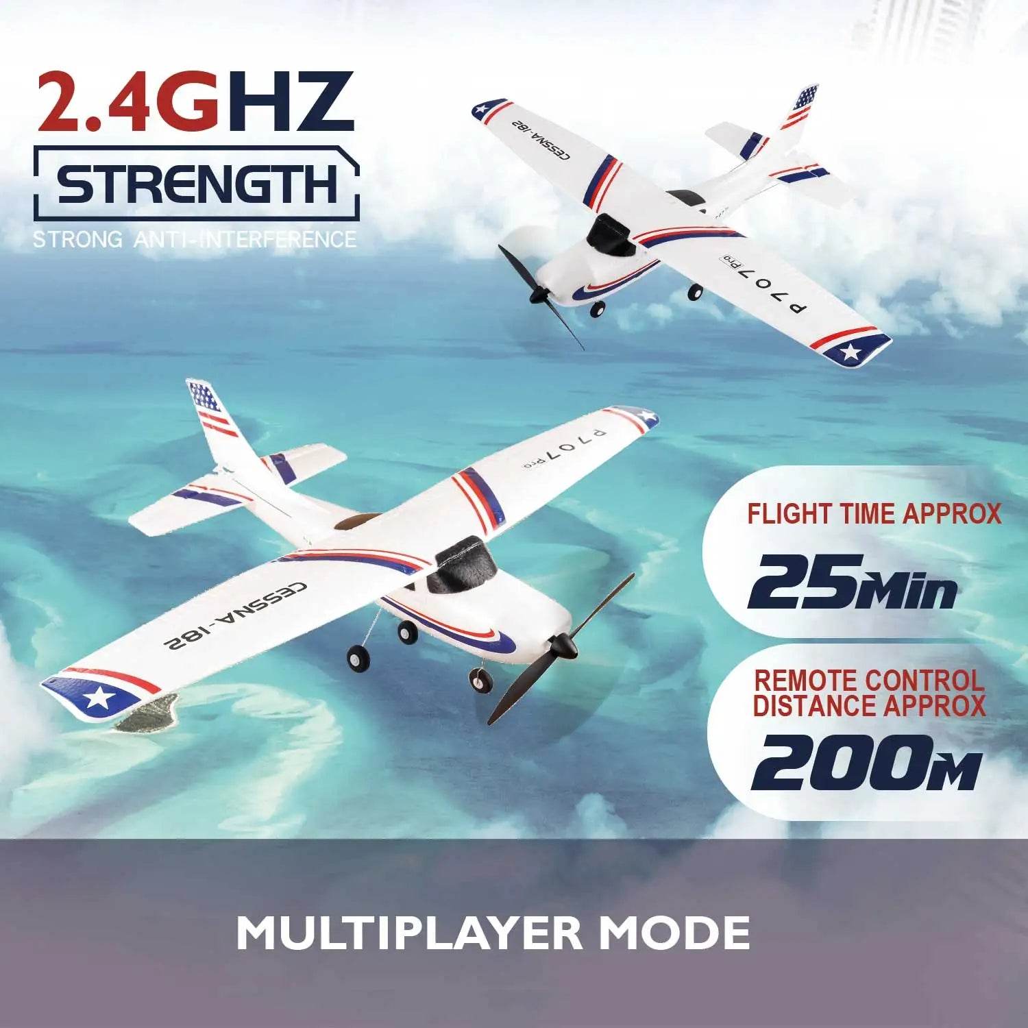 Parkten RC Airplane P707G PRO LCD Version 2.4G RTF Drone - ToylandEU