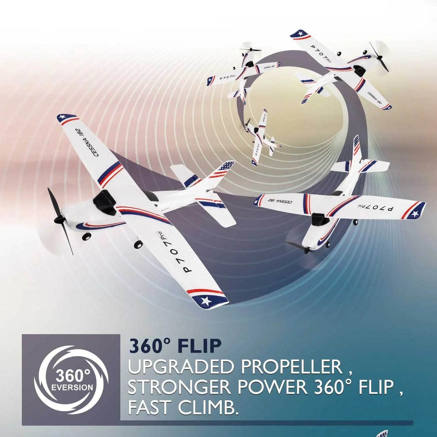 Parkten RC Airplane P707G PRO LCD Version 2.4G RTF Drone - ToylandEU