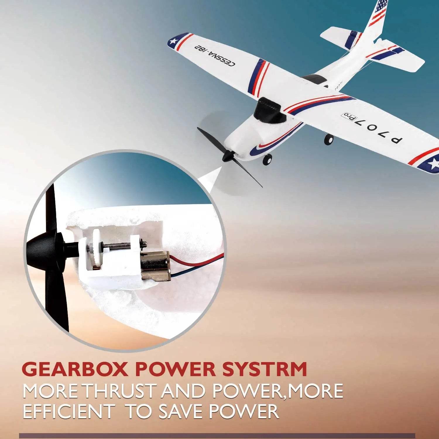 Parkten RC Airplane P707G PRO LCD Version 2.4G RTF Drone - ToylandEU