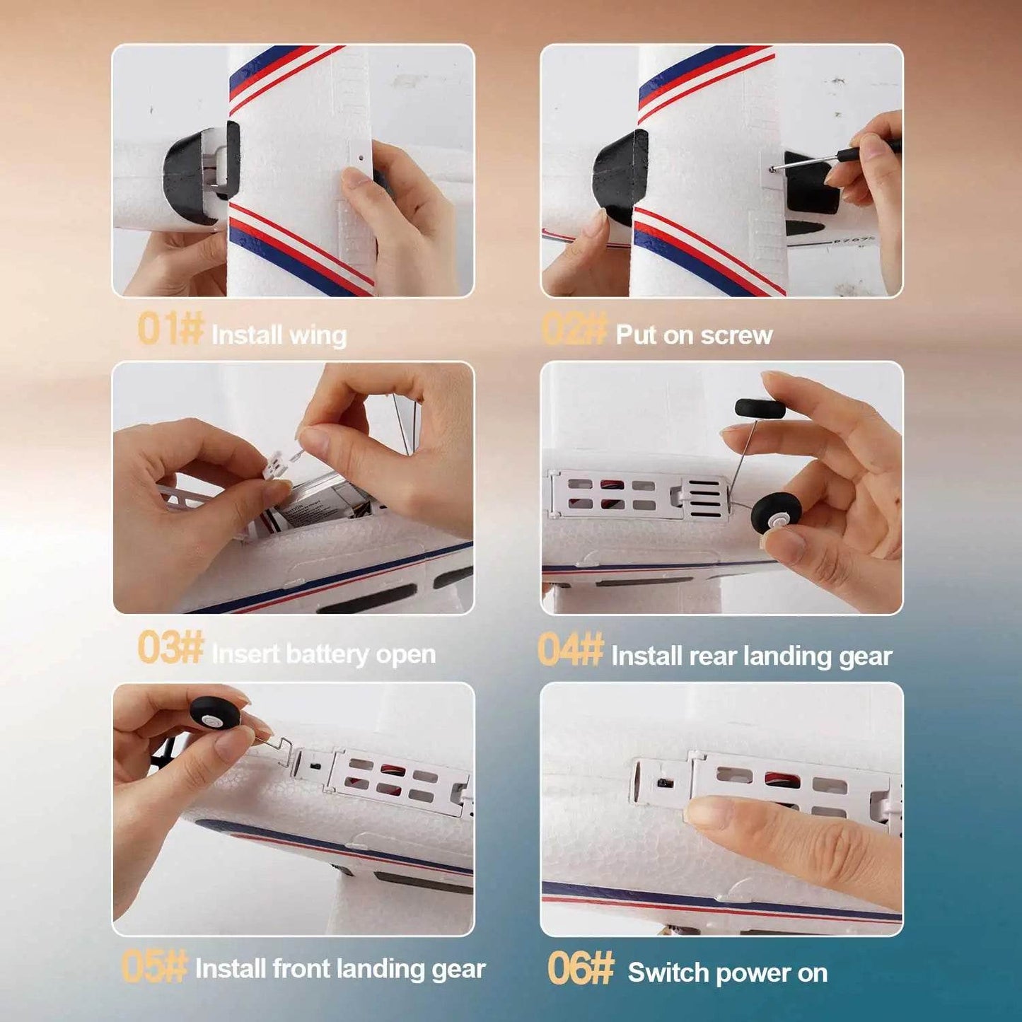 Parkten RC Airplane P707G PRO LCD Version 2.4G RTF Drone - ToylandEU