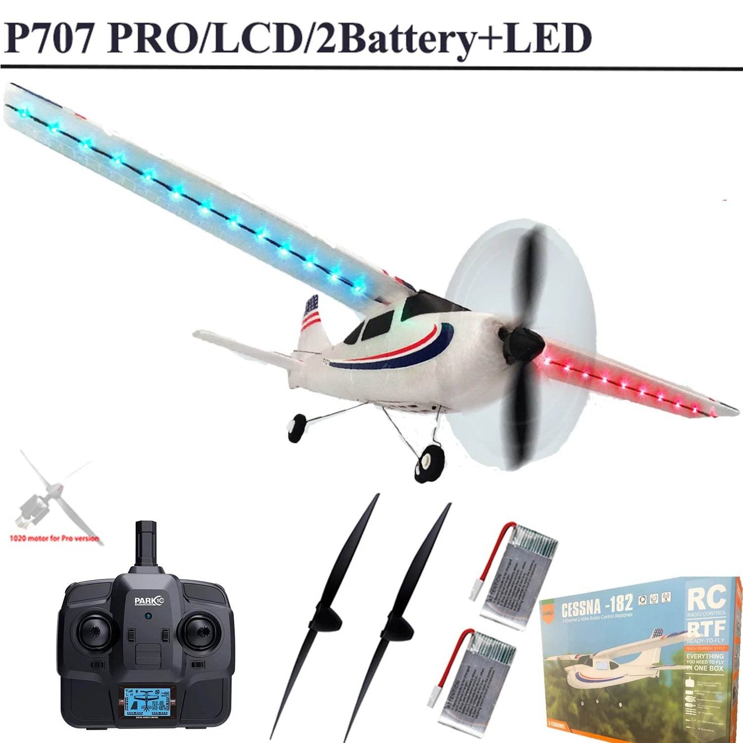 Parkten RC Airplane P707G PRO LCD Version 2.4G RTF Drone - ToylandEU
