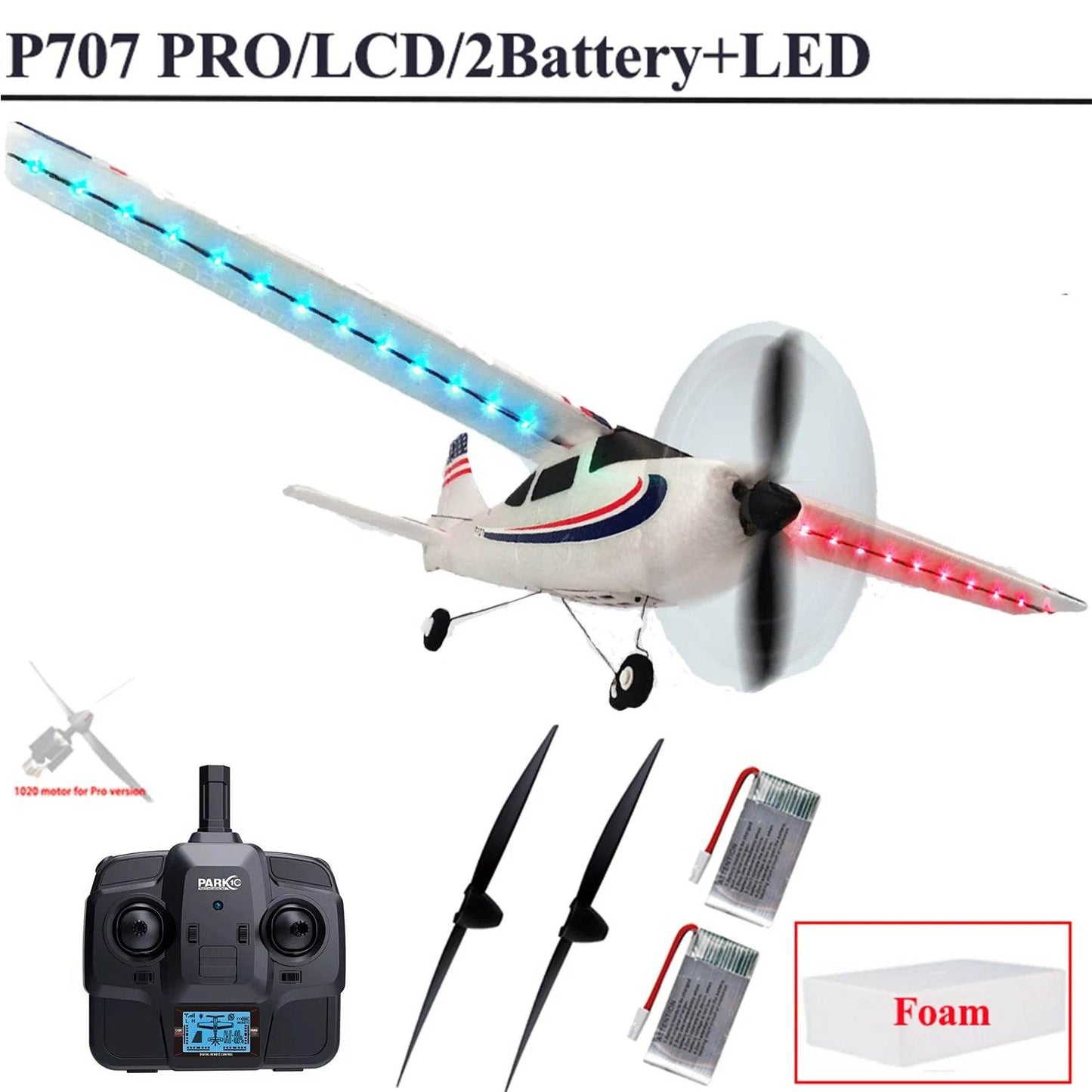 Parkten RC Airplane P707G PRO LCD Version 2.4G RTF Drone - ToylandEU