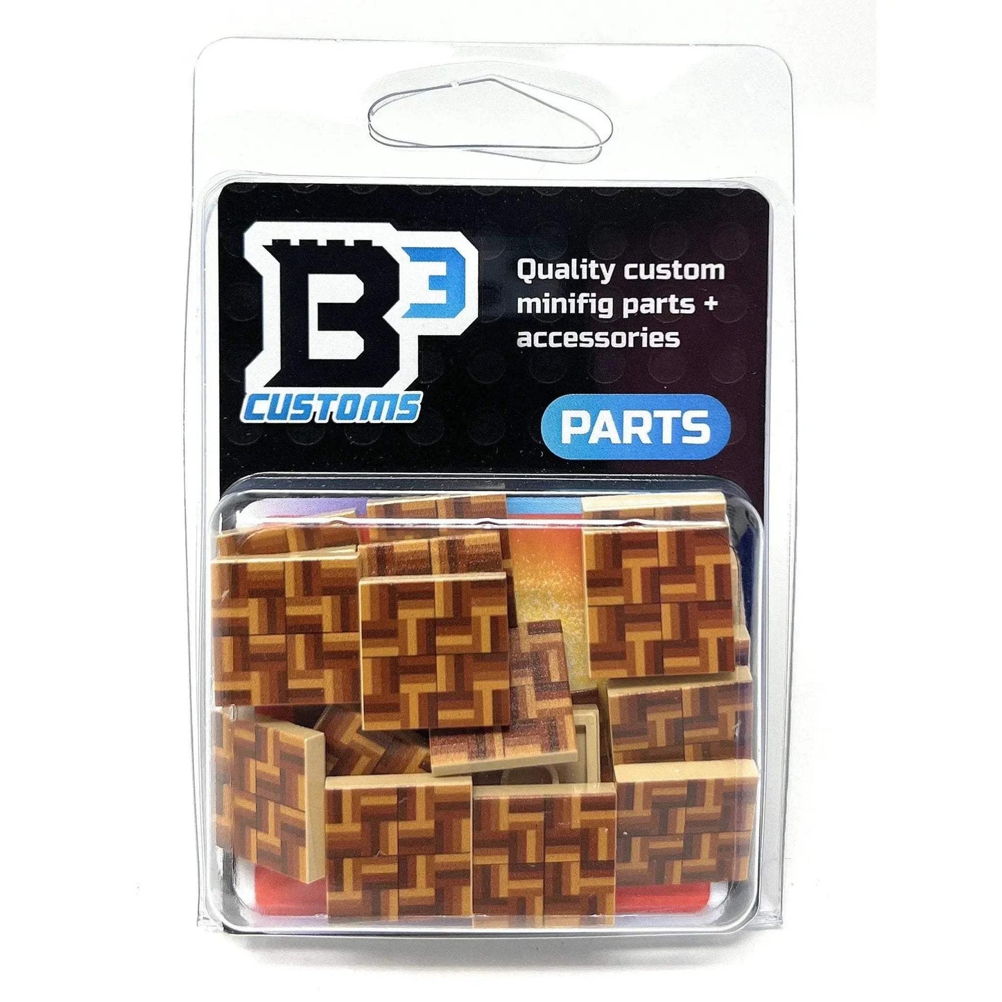 Parquet Flooring (Pack of 20) - B3 Customs Printed 2x2 Tiles - ToylandEU