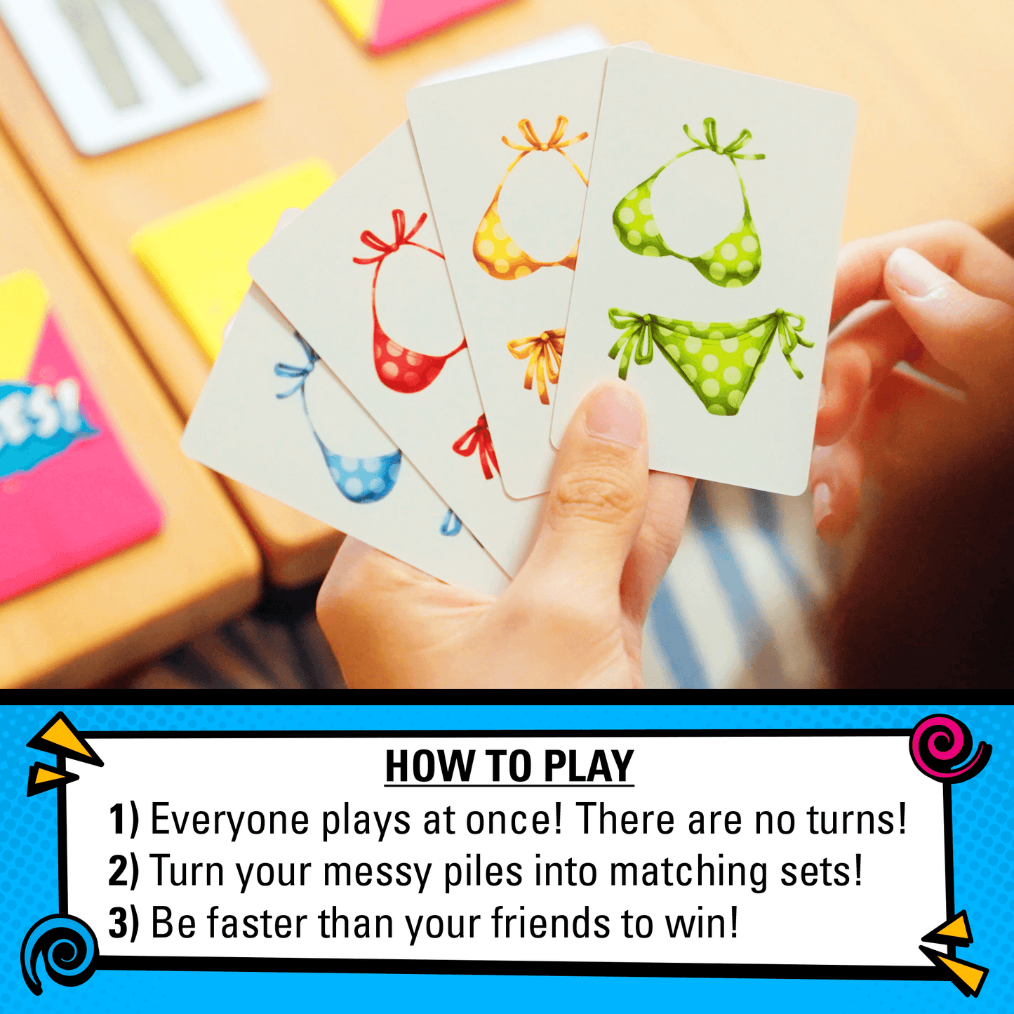 Party Card Game Fast Paced For Messy Mayhem No Turns