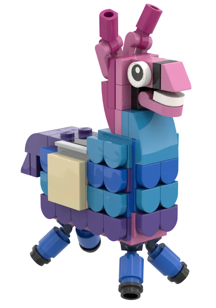 Party Llama Custom LEGO Building Set For Creative Fun - ToylandEU
