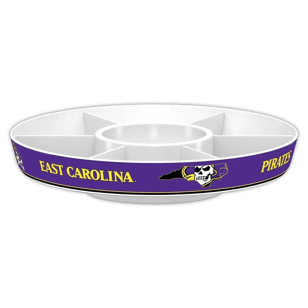  East Carolina Pirates Party Platter Melamine With Dividers -  ToylandEU™