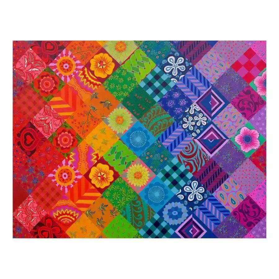 Patchwork Rainbow 1000 Piece Jigsaw Puzzle Captivating Detail - ToylandEU