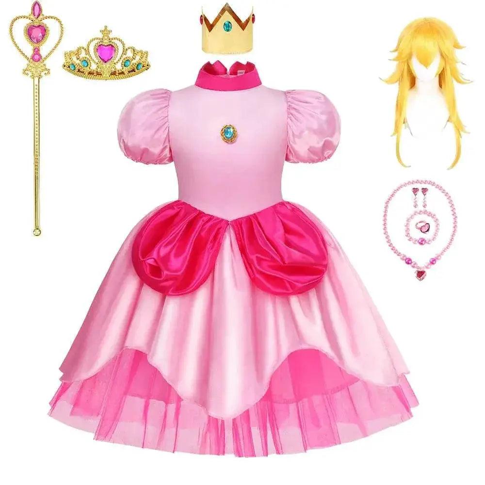  Peach Princess Girls Costume - Perfect for Halloween & Costume Fun -  ToylandEU™