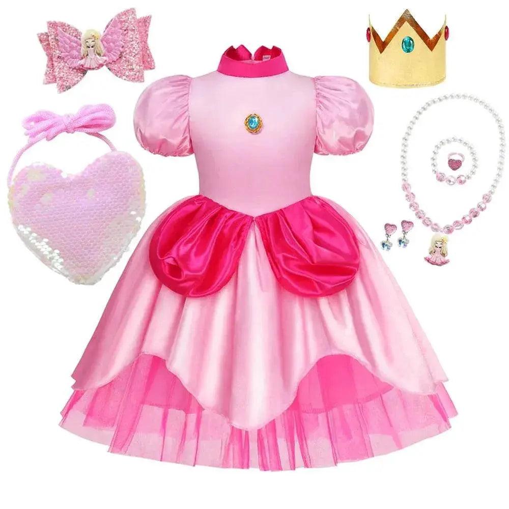  Peach Princess Girls Costume - Perfect for Halloween & Costume Fun -  ToylandEU™