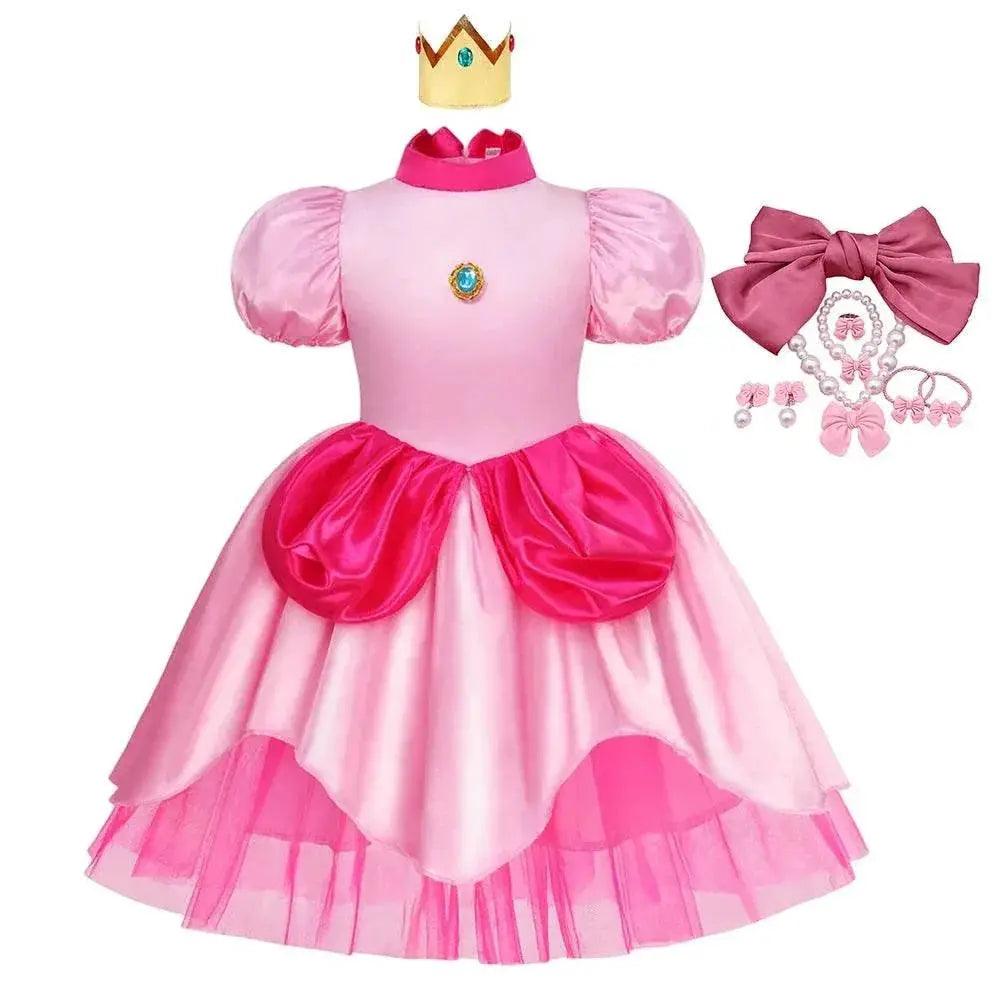  Peach Princess Girls Costume - Perfect for Halloween & Costume Fun -  ToylandEU™