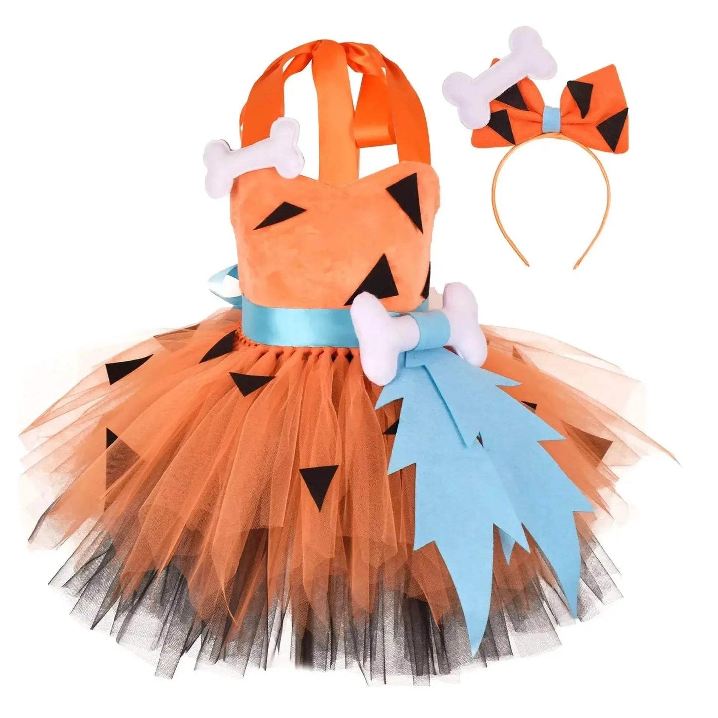 Pebbles Flintstones Tutu Dress for Girls - Perfect Halloween Costume! - ToylandEU