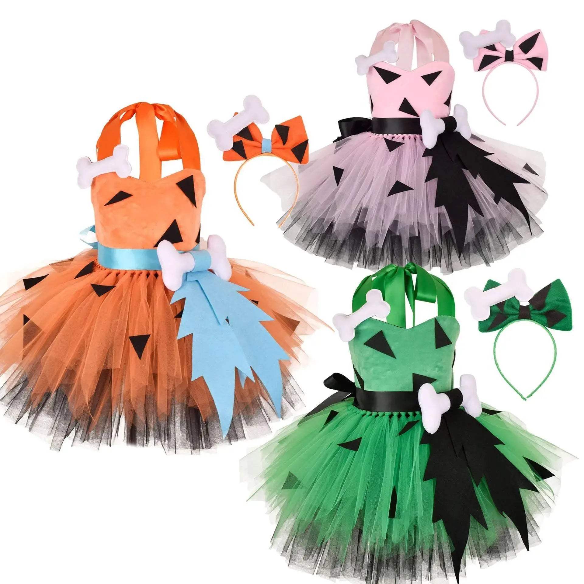 Pebbles Flintstones Tutu Dress for Girls - Perfect Halloween Costume! - ToylandEU