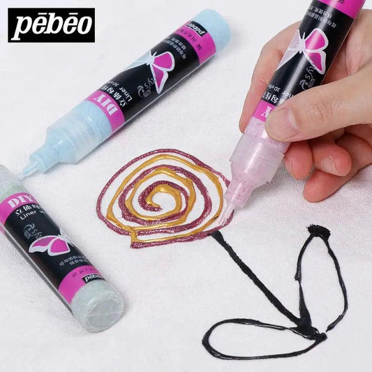  Pebeo 3D Effect Liner Pen Waterproof Acrylic Paint -  ToylandEU™