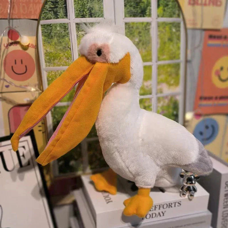 Pelican Plush Toy 35cm Super Soft Bird Companion Gift - ToylandEU