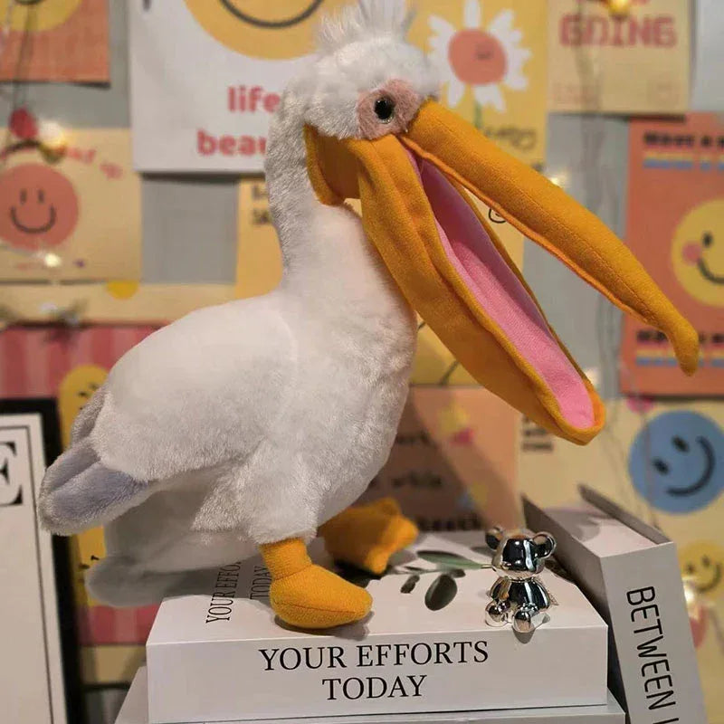Pelican Plush Toy 35cm Super Soft Bird Companion Gift - ToylandEU
