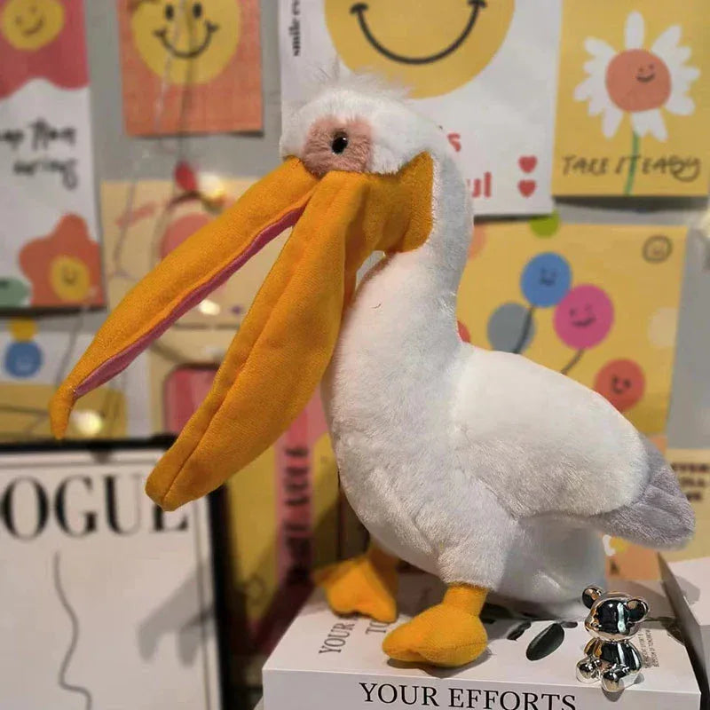 Pelican Plush Toy 35cm Super Soft Bird Companion Gift - ToylandEU