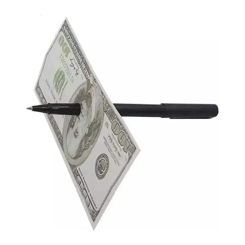 Pen Through Dollar Magic Trick Prop For Beginners Kit - ToylandEU