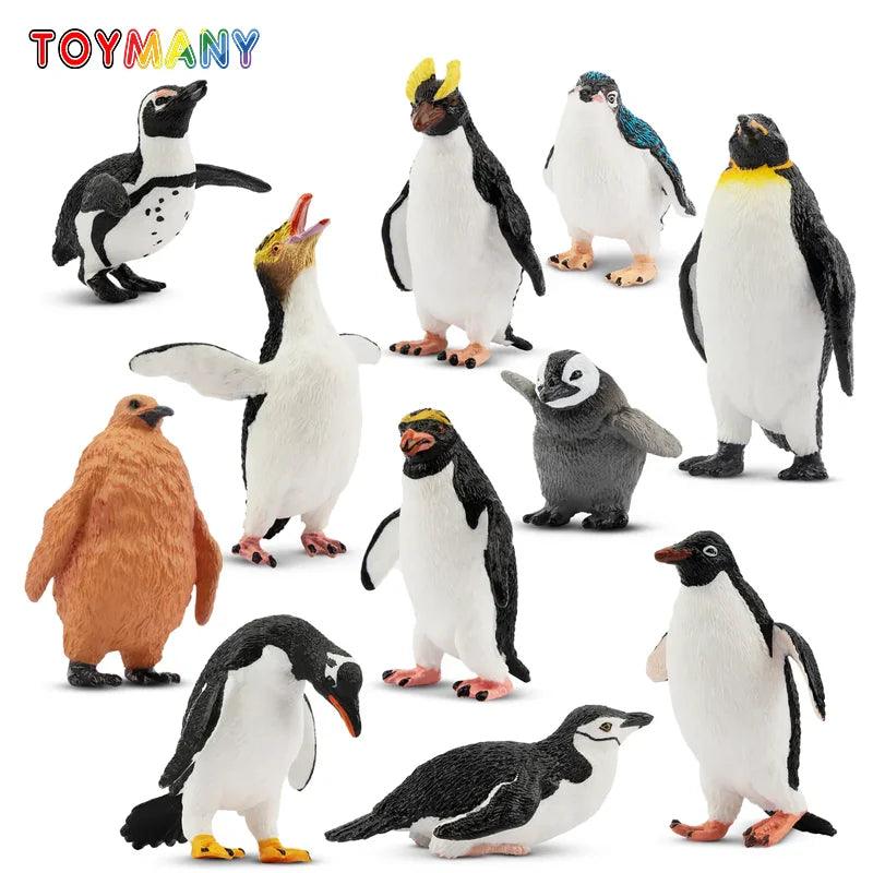  Penguin Figurines Set | PVC Mini Size | Toylandeu™ 