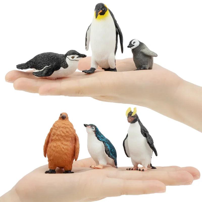  Penguin Figurines Set | PVC Mini Size | Toylandeu™ 